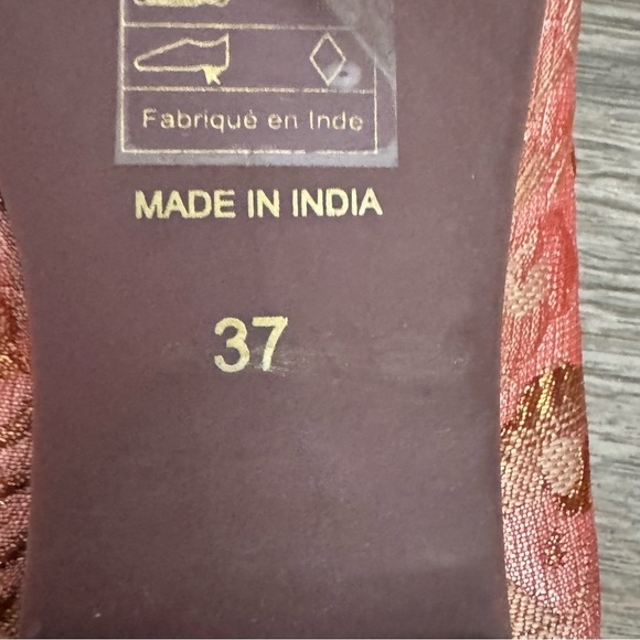 Women's Free People Evie Mary Jane Pink Brocade Lace Convertible Flats In Pink - Picture 13 of 15